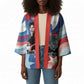 Toni Morrison Kimono Abstract Wings Design Empowering Quote Dual Portrait Celebration of Literary Freedom - African Pride