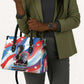 Toni Morrison Leather Bag Abstract Wings Design Empowering Quote Dual Portrait Celebration of Literary Freedom - African Pride