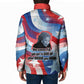 Toni Morrison Padded Jacket Abstract Wings Design Empowering Quote Dual Portrait Celebration of Literary Freedom - African Pride
