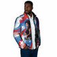 Toni Morrison Padded Jacket Abstract Wings Design Empowering Quote Dual Portrait Celebration of Literary Freedom - African Pride
