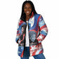 Toni Morrison Padded Jacket Abstract Wings Design Empowering Quote Dual Portrait Celebration of Literary Freedom - African Pride