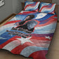 Toni Morrison Quilt Bed Set Abstract Wings Design Empowering Quote Dual Portrait Celebration of Literary Freedom - African Pride