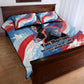 Toni Morrison Quilt Bed Set Abstract Wings Design Empowering Quote Dual Portrait Celebration of Literary Freedom - African Pride