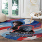 Toni Morrison Round Carpet Abstract Wings Design Empowering Quote Dual Portrait Celebration of Literary Freedom - African Pride