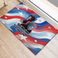 Toni Morrison Rubber Doormat Abstract Wings Design Empowering Quote Dual Portrait Celebration of Literary Freedom - African Pride