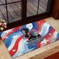 Toni Morrison Rubber Doormat Abstract Wings Design Empowering Quote Dual Portrait Celebration of Literary Freedom - African Pride