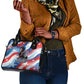 Toni Morrison Shoulder Handbag Abstract Wings Design Empowering Quote Dual Portrait Celebration of Literary Freedom - African Pride
