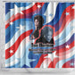 Toni Morrison Shower Curtain Abstract Wings Design Empowering Quote Dual Portrait Celebration of Literary Freedom - African Pride