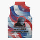 Toni Morrison Sleeveless Puffer Jacket Abstract Wings Design Empowering Quote Dual Portrait Celebration of Literary Freedom - African Pride