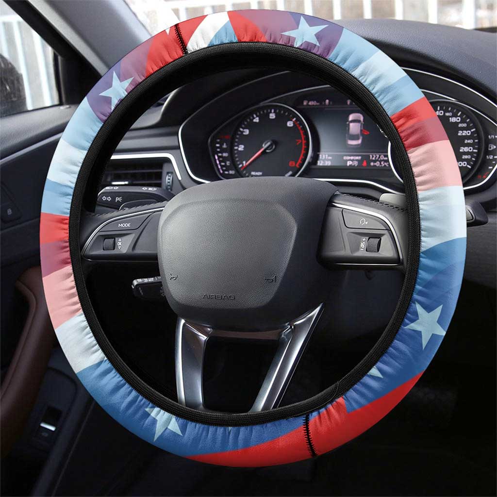 Toni Morrison Steering Wheel Cover Abstract Wings Design Empowering Quote Dual Portrait Celebration of Literary Freedom - African Pride