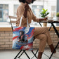 Toni Morrison Tote Bag Abstract Wings Design Empowering Quote Dual Portrait Celebration of Literary Freedom - African Pride