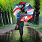 Toni Morrison Umbrella Abstract Wings Design Empowering Quote Dual Portrait Celebration of Literary Freedom - African Pride