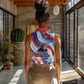 Toni Morrison Women Sleeveless Polo Shirt Abstract Wings Design Empowering Quote Dual Portrait Celebration of Literary Freedom - African Pride