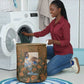 Toni Morrison Laundry Basket Floral Themed Design Featuring The Bluest Eye Cover Art Thought-Provoking Quote - African Pride