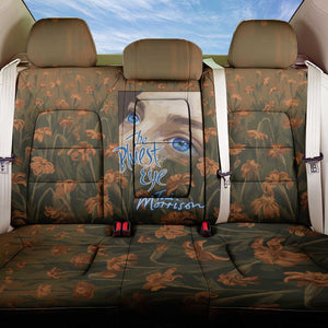 Toni Morrison Back Car Seat Cover Floral Themed Design Featuring The Bluest Eye Cover Art Thought-Provoking Quote - African Pride