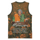 Toni Morrison Basketball Jersey Floral Themed Design Featuring The Bluest Eye Cover Art Thought-Provoking Quote - African Pride