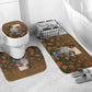 Toni Morrison Bathroom Set Floral Themed Design Featuring The Bluest Eye Cover Art Thought-Provoking Quote - African Pride