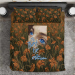 Toni Morrison Bedding Set Floral Themed Design Featuring The Bluest Eye Cover Art Thought-Provoking Quote - African Pride