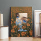 Toni Morrison Canvas Wall Art Floral Themed Design Featuring The Bluest Eye Cover Art Thought-Provoking Quote - African Pride