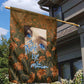 Toni Morrison Garden Flag Floral Themed Design Featuring The Bluest Eye Cover Art Thought-Provoking Quote - African Pride