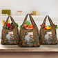 Toni Morrison Grocery Bag Floral Themed Design Featuring The Bluest Eye Cover Art Thought-Provoking Quote - African Pride