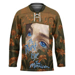 Toni Morrison Hockey Jersey Floral Themed Design Featuring The Bluest Eye Cover Art Thought-Provoking Quote - African Pride