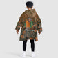 Toni Morrison Kid Wearable Blanket Hoodie Floral Themed Design Featuring The Bluest Eye Cover Art Thought-Provoking Quote - African Pride