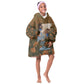 Toni Morrison Kid Wearable Blanket Hoodie Floral Themed Design Featuring The Bluest Eye Cover Art Thought-Provoking Quote - African Pride