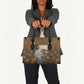 Toni Morrison Leather Bag Floral Themed Design Featuring The Bluest Eye Cover Art Thought-Provoking Quote - African Pride