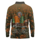 Toni Morrison Long Sleeve Polo Shirt Floral Themed Design Featuring The Bluest Eye Cover Art Thought-Provoking Quote - African Pride