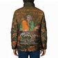 Toni Morrison Padded Jacket Floral Themed Design Featuring The Bluest Eye Cover Art Thought-Provoking Quote - African Pride
