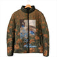Toni Morrison Padded Jacket Floral Themed Design Featuring The Bluest Eye Cover Art Thought-Provoking Quote - African Pride