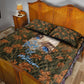Toni Morrison Quilt Bed Set Floral Themed Design Featuring The Bluest Eye Cover Art Thought-Provoking Quote - African Pride