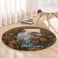 Toni Morrison Round Carpet Floral Themed Design Featuring The Bluest Eye Cover Art Thought-Provoking Quote - African Pride