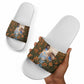 Toni Morrison Slide Sandals Floral Themed Design Featuring The Bluest Eye Cover Art Thought-Provoking Quote - African Pride