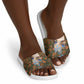 Toni Morrison Slide Sandals Floral Themed Design Featuring The Bluest Eye Cover Art Thought-Provoking Quote - African Pride