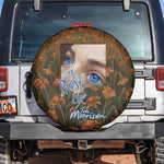 Toni Morrison Spare Tire Cover Floral Themed Design Featuring The Bluest Eye Cover Art Thought-Provoking Quote - African Pride