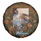 Toni Morrison Spare Tire Cover Floral Themed Design Featuring The Bluest Eye Cover Art Thought-Provoking Quote - African Pride