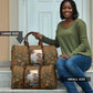 Toni Morrison Travel Bag Floral Themed Design Featuring The Bluest Eye Cover Art Thought-Provoking Quote - African Pride
