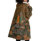 Toni Morrison Wearable Blanket Hoodie Floral Themed Design Featuring The Bluest Eye Cover Art Thought-Provoking Quote - African Pride