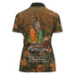 Toni Morrison Women Polo Shirt Floral Themed Design Featuring The Bluest Eye Cover Art Thought-Provoking Quote - African Pride