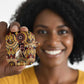 Langston Hughes AirPods Case Vibrant Jazz Age Pattern - Typewriter and Silhouettes Celebration of Harlem Renaissance - African Pride