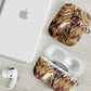 Langston Hughes AirPods Case Vibrant Jazz Age Pattern - Typewriter and Silhouettes Celebration of Harlem Renaissance - African Pride