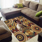 Langston Hughes Area Rug Vibrant Jazz Age Pattern - Typewriter and Silhouettes Celebration of Harlem Renaissance - African Pride