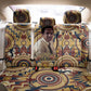 Langston Hughes Back Car Seat Cover Vibrant Jazz Age Pattern - Typewriter and Silhouettes Celebration of Harlem Renaissance - African Pride
