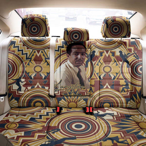 Langston Hughes Back Car Seat Cover Vibrant Jazz Age Pattern - Typewriter and Silhouettes Celebration of Harlem Renaissance - African Pride