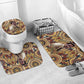 Langston Hughes Bathroom Set Vibrant Jazz Age Pattern - Typewriter and Silhouettes Celebration of Harlem Renaissance - African Pride