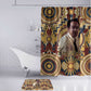 Langston Hughes Bathroom Set Vibrant Jazz Age Pattern - Typewriter and Silhouettes Celebration of Harlem Renaissance - African Pride