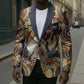 Langston Hughes Blazer Vibrant Jazz Age Pattern - Typewriter and Silhouettes Celebration of Harlem Renaissance - African Pride