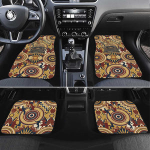 Langston Hughes Car Mats Vibrant Jazz Age Pattern - Typewriter and Silhouettes Celebration of Harlem Renaissance - African Pride